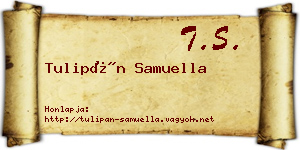Tulipán Samuella névjegykártya